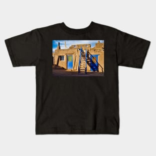 Taos Pueblo Study 5 Kids T-Shirt